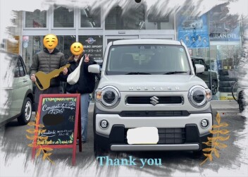 T様　新車ﾊｽﾗｰご納車おめでとうございます！