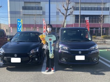 K様　スイフトスポーツご納車おめでとうございました！