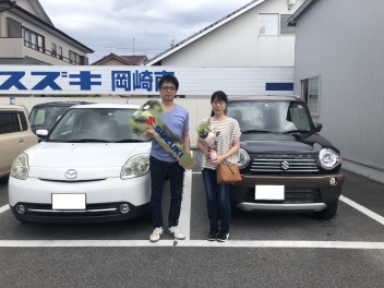 Ｔ様　ハスラーご納車おめでとうございました！