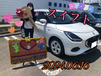 スズキショップ福島鎌田☆スイフトご納車です☆