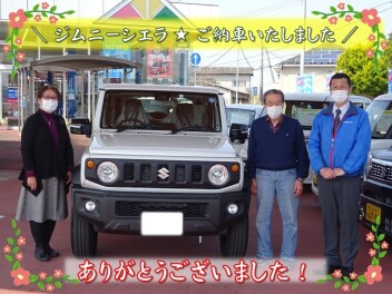 ジムニーシエラ☆ご納車いたしました♪