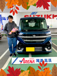 ★納車★スペーシアカスタム　HYBRID　XSターボ