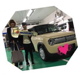 congratulation　ラパン　納車式