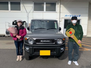 U様にジムニーご納車させて頂きました