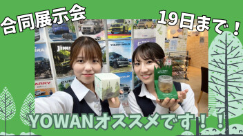 車の中に、小さな森がやってきた。～合同展示会も１９日まで～