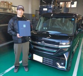 新車スペーシアカスタム納車しました