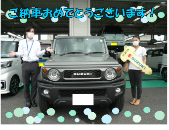 Jimny SIERRAご納車おめでとうございます♪