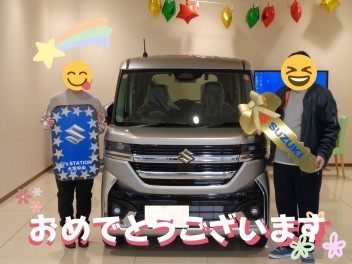 ★新型スペーシアカスタム　初ご納車★