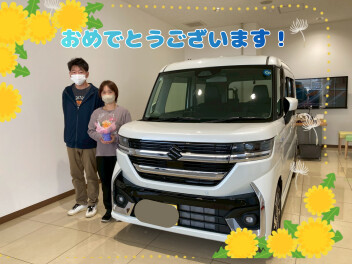 I様にスペーシアカスタムをご納車しました！