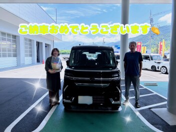 かっこいい！とってもお似合いです！スペーシアカスタムご納車！