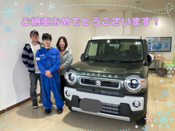 M様にハスラーをご納車しました！