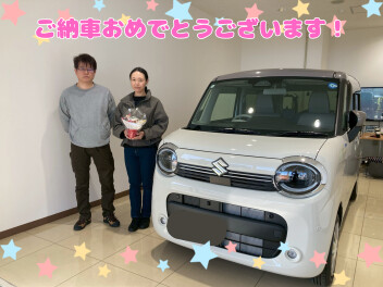 O様にワゴンRスマイルをご納車しました！