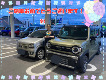 A様にハスラータフワイルドをご納車しました！