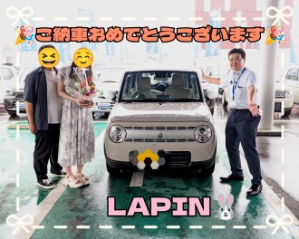 ラパンご納車させていただきました！