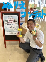 ぬりえコンテストやってます！！未来の画伯しゅ～ごう！！