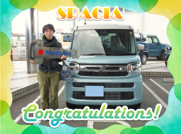 スペーシアをご納車致しました！