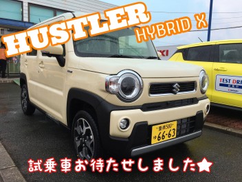 新型ハスラー、乗れちゃいます(^^)/
