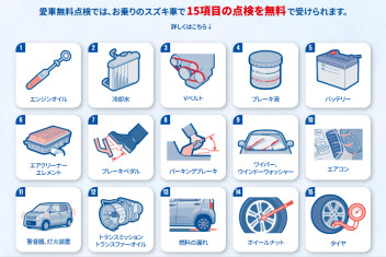 「スズキ　愛車無料点検」始まります！！