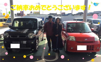 新型ハスラーご納車です！