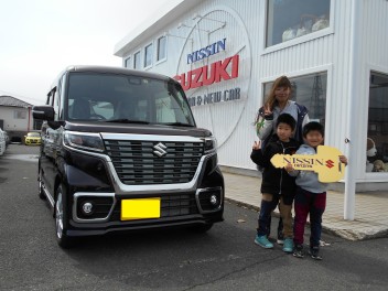 『スペーシアカスタム』納車おめでとうございます!!