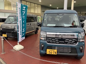 ☆☆週末はアリーナ山科へ！！　ＮＥＷエブリイワゴン　エブリイ試乗できます☆☆
