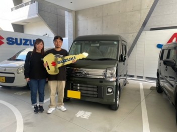 エブリイワゴン　ご納車おめでとうございます