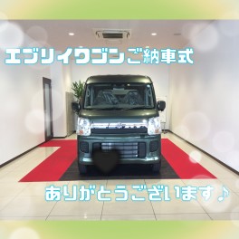 M様☆エブリイワゴンご納車式☆