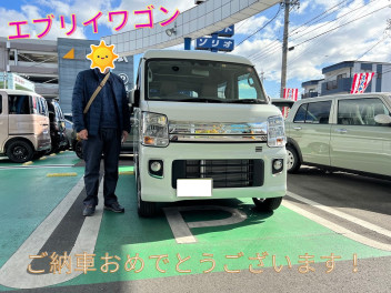 ☆エブリイワゴン☆　納車しました！