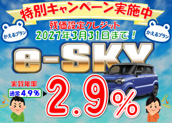 『ｅ-ＳＫＹ』かえるプラン特別キャンペーン！