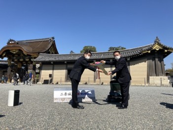 【世界遺産】セニアカー寄贈式を行いました【二条城】