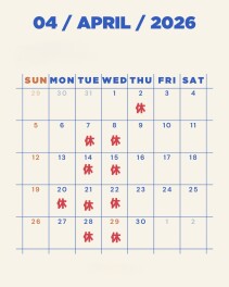 ４月より店休日が変わります