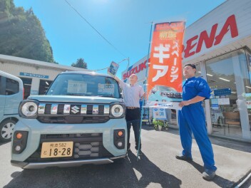 新型スペーシアギア試乗車有ります！！