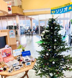 店内はクリスマスモードに