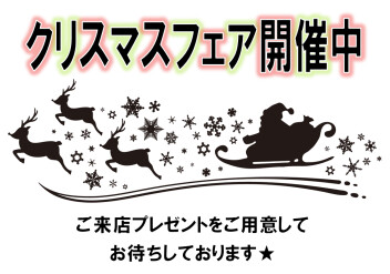 クリスマスフェア開催中