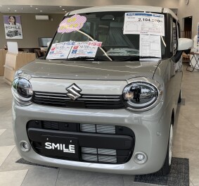 ワゴンRスマイル　クリームコーデ展示車が到着！