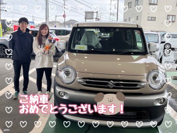 クロスビーご納車おめでとうございます♬