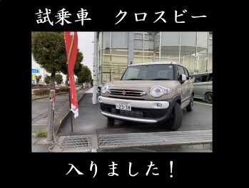 試乗車　クロスビー入りました！