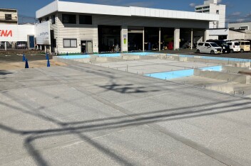新店舗までの道のり～④　基礎工事完成／上棟式