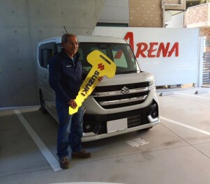 スペーシアカスタム　ご納車おめでとうごさいます