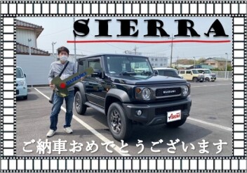 ジムニーシエラご納車‼おめでとうございます('ω')ノ
