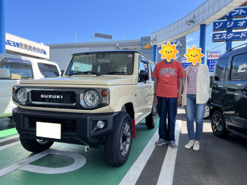お待たせ致しました！！　ジムニーご納車！！