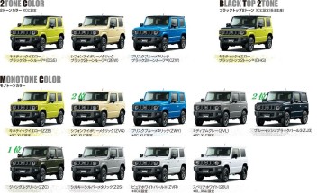 ☆新車情報☆　ジムニー・ジムニーシエラ　人気のボディーカラー