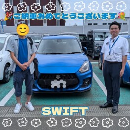 スイフトスポーツご納車させていただきました！！