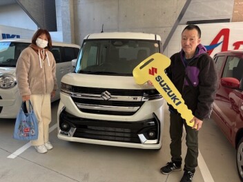 スペーシアカスタム　ご納車おめでとうございます