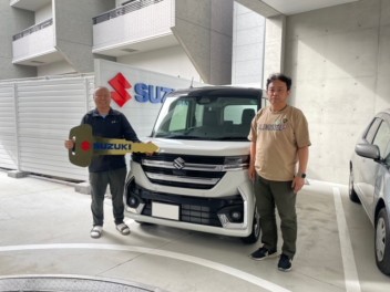 スペーシアカスタム　ご納車おめでとうございます