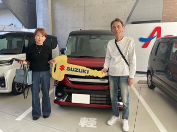 スペーシアカスタム　ご納車おめでとうございます