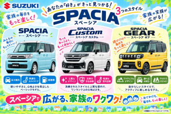 スズキ「スペーシア」シリーズのご紹介