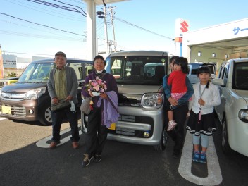 スペーシア納車させていただきました★