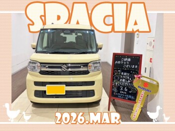 Ｋ様【スペーシア】ご納車おめでとうございます＠はら