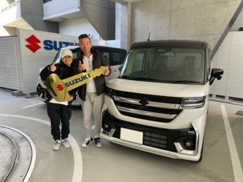 スペーシアカスタム　ご納車おめでとうございます